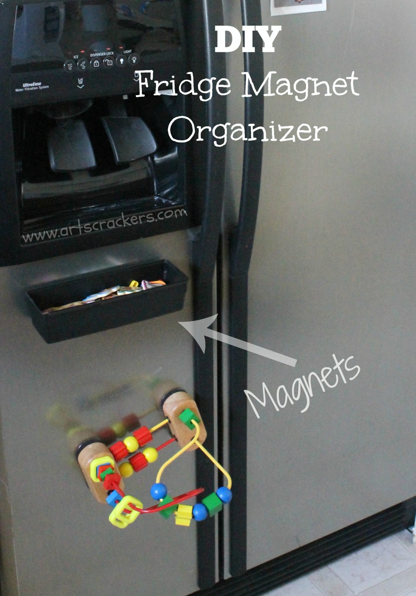 Fridge Magnet Organizer DIY