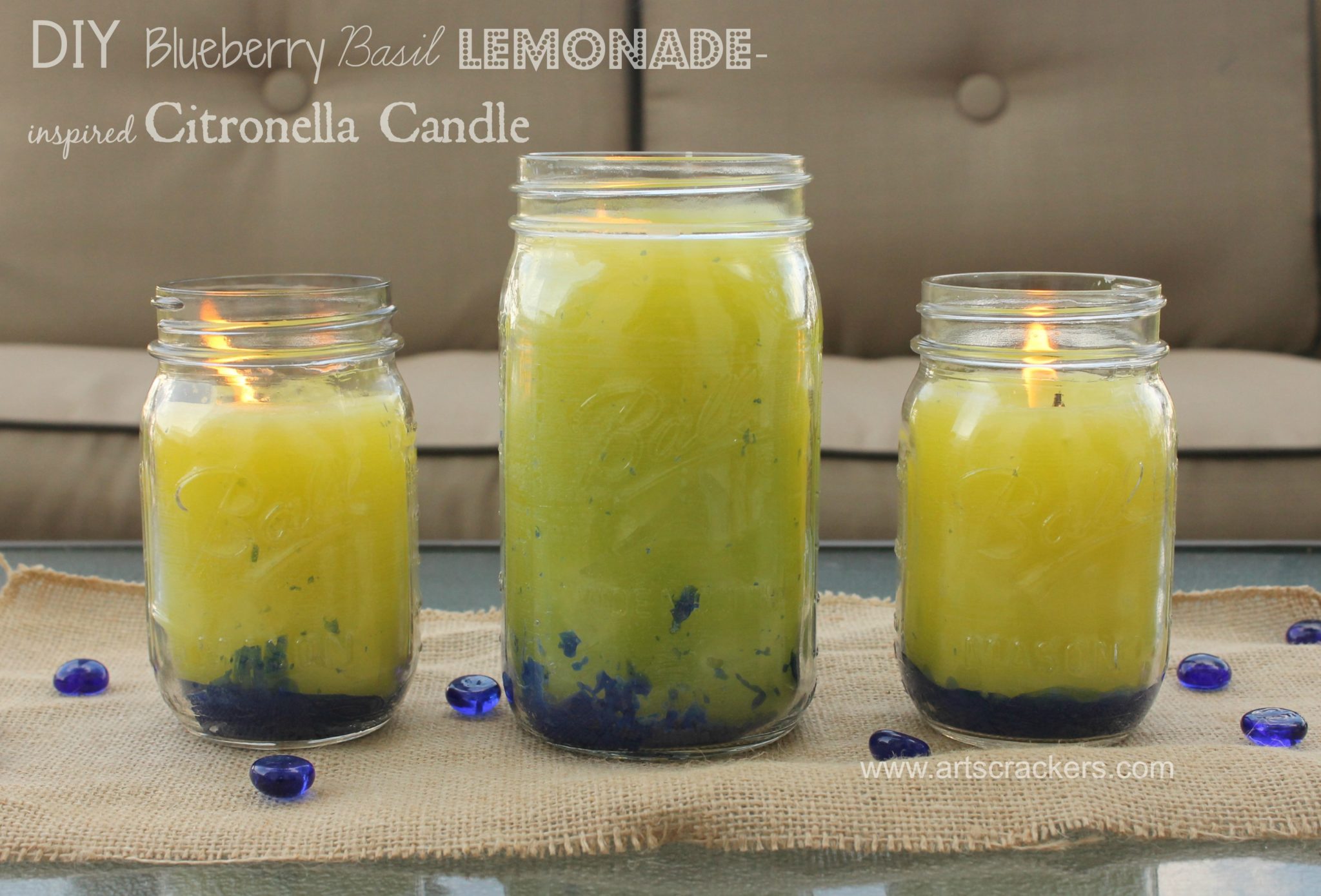 DIY Blueberry Basil Lemonade Citronella