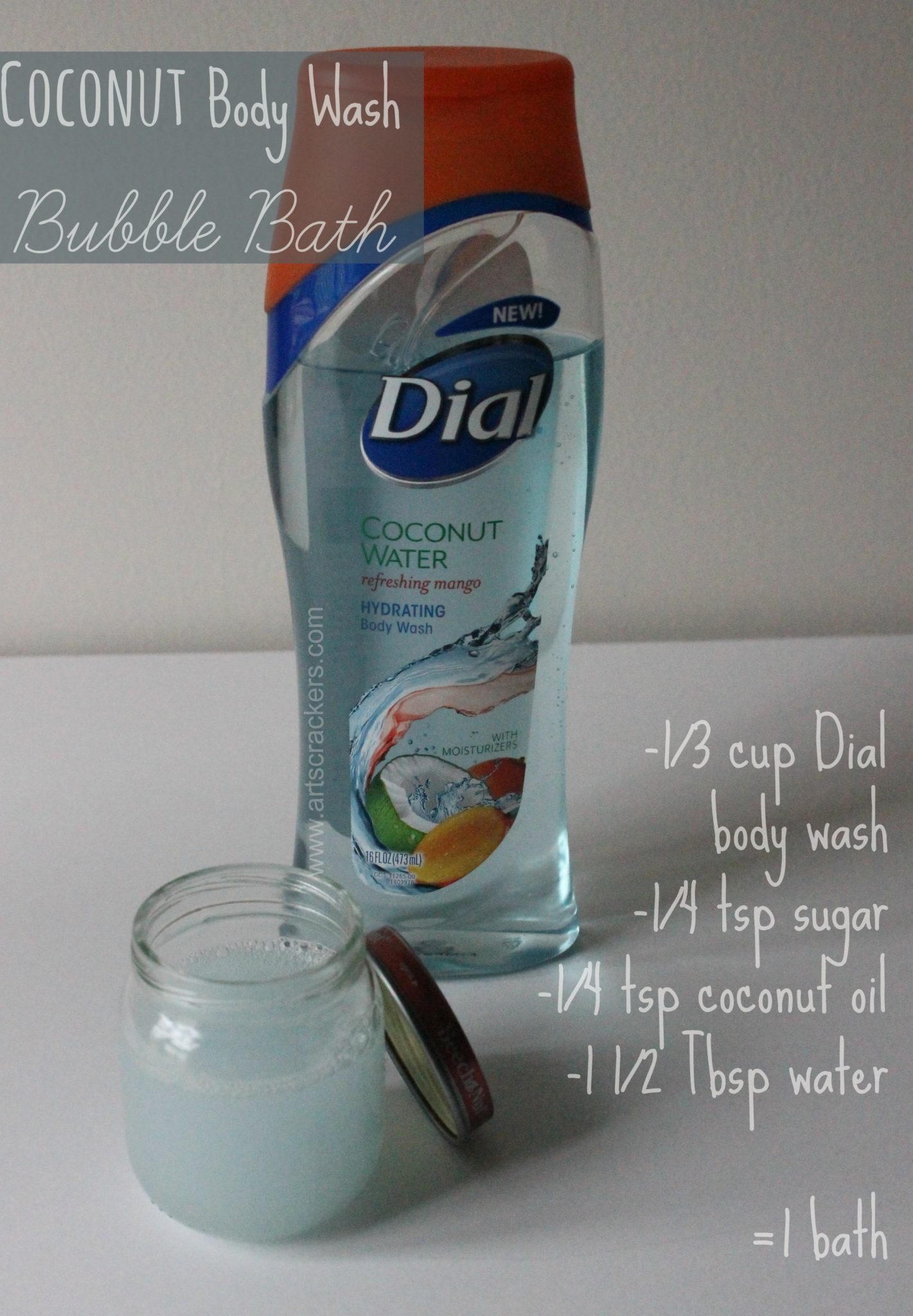 Make Your Own Body Wash Bubble Bath With Coconut Oil Arts & Crackers