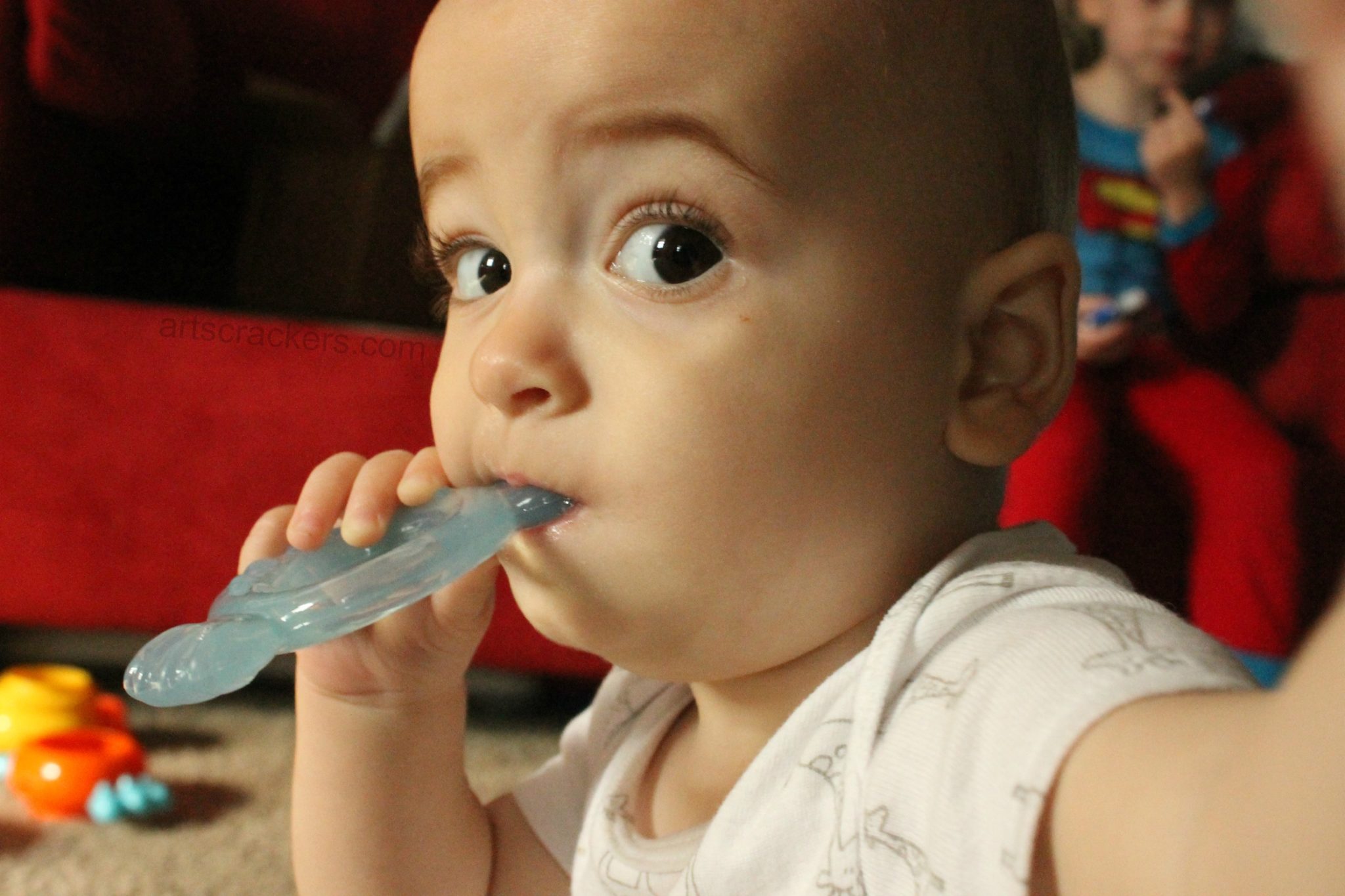 Nuby Teether Baby Selfie Brother PhotoBomb