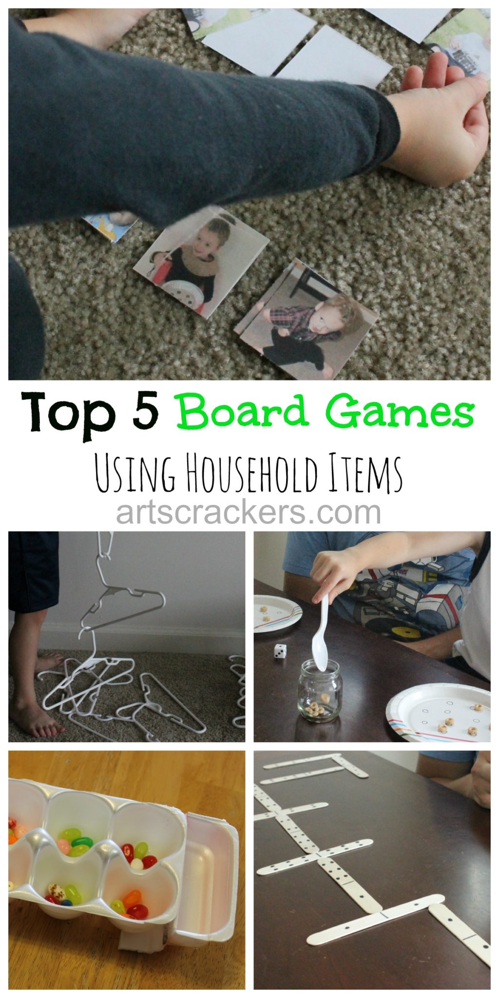 Top 5 Board Games Using Household Items