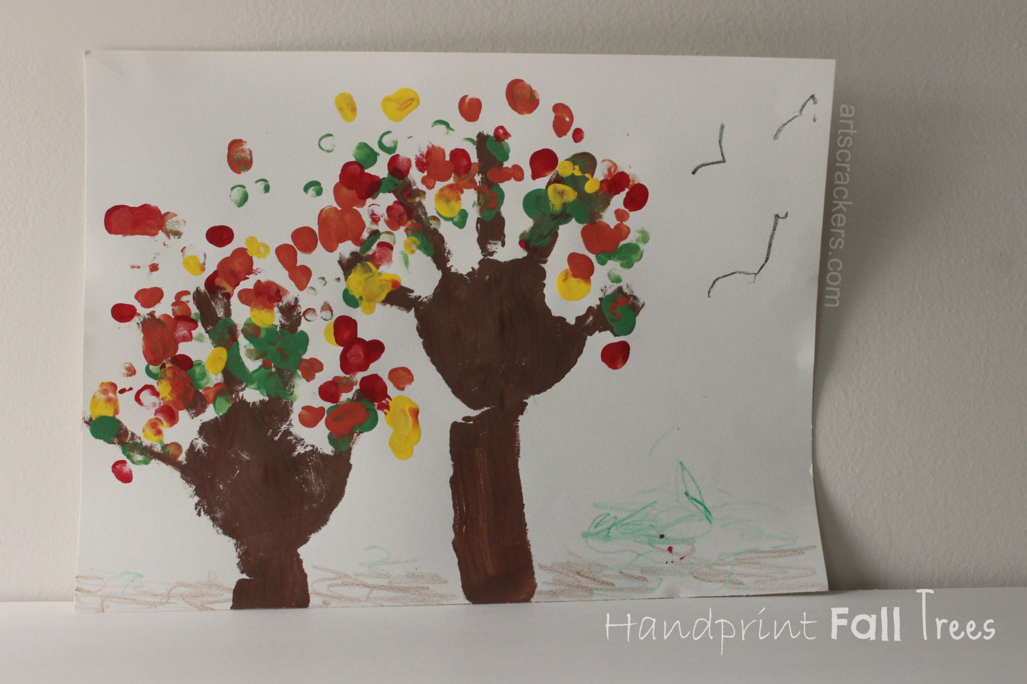 fall handprint tree