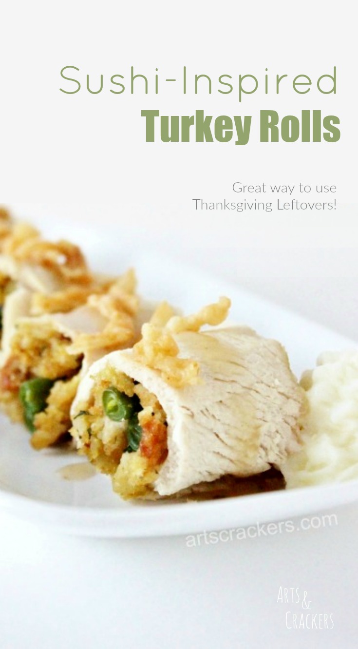 Sushi Inspired Thanksgiving Leftovers Turkey Rolls Recipe