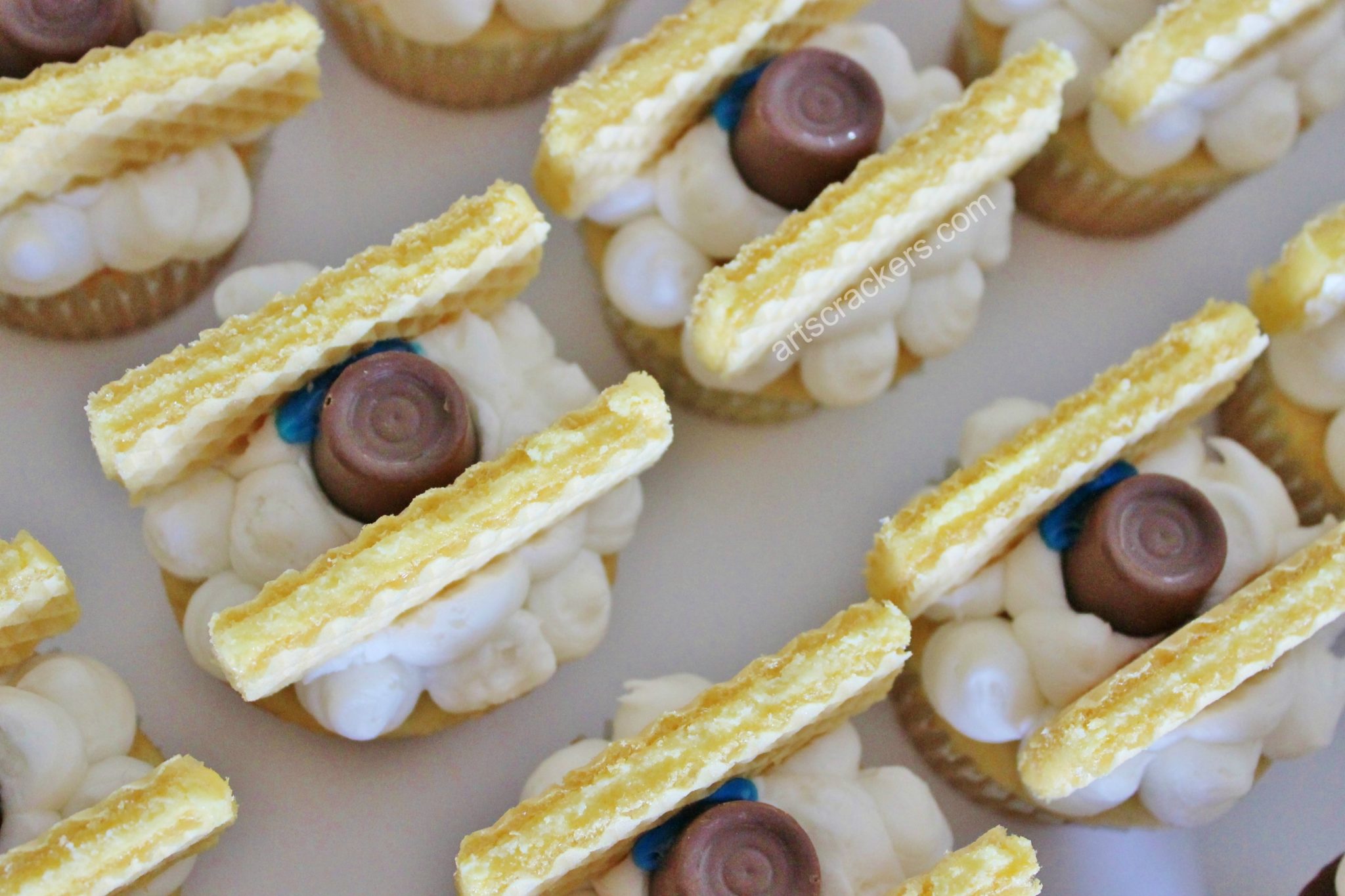 Biplane Cupcakes Wafer Wings