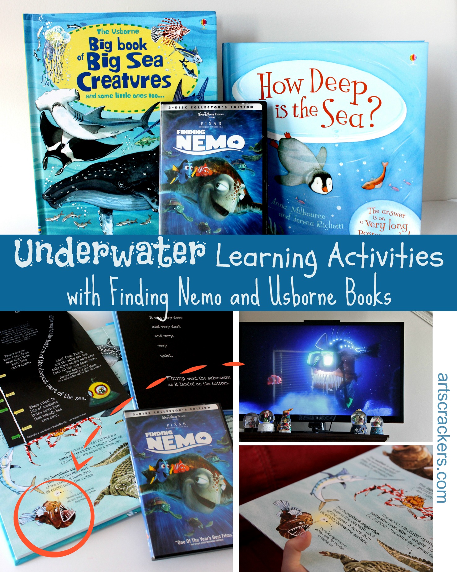 Underwater Learning Activities with Finding Nemo and Usborne Books