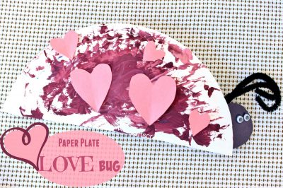 Paper Plate Love Bug Craft. Click on the picture to view the tutorial.