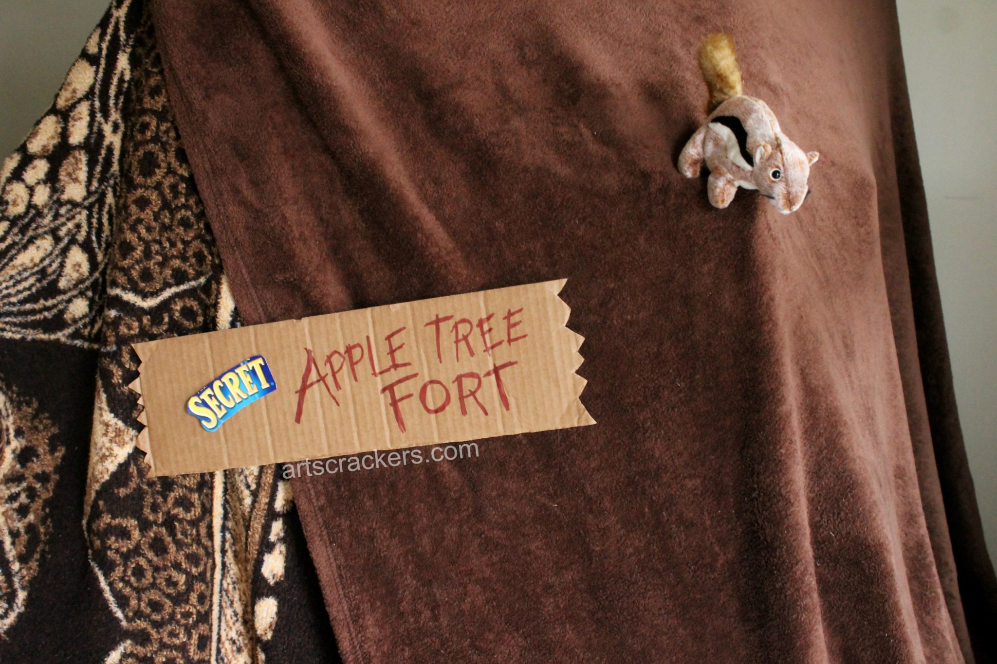 Secret Apple Tree Fort Sign