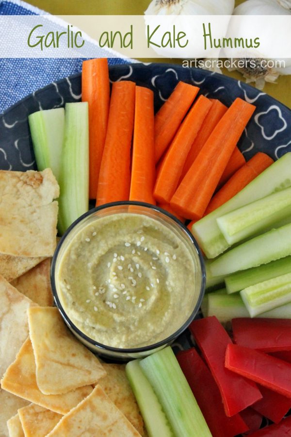 Garlic and Kale Hummus Recipe. Click the picture to view and print.