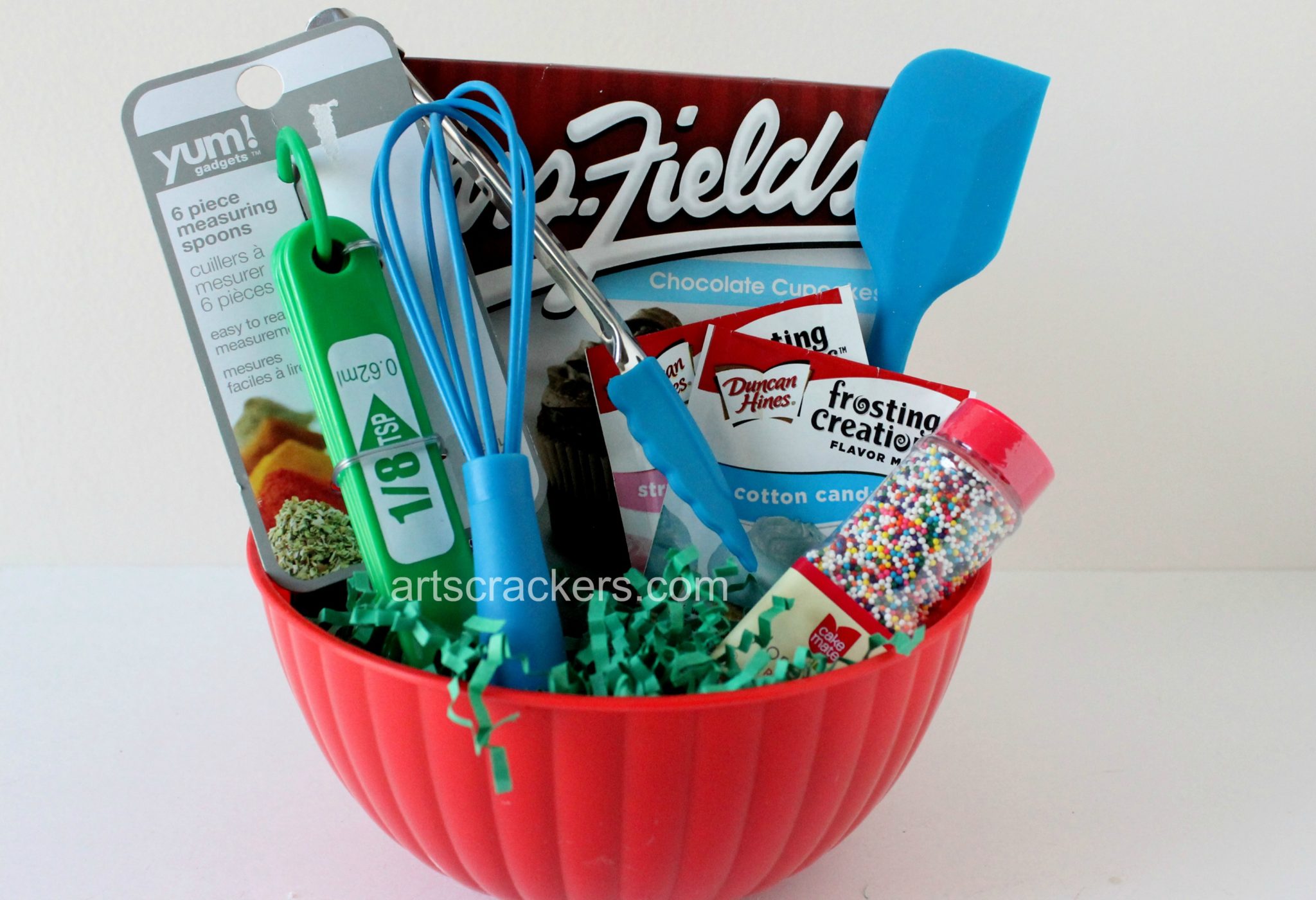 Easter Basket for Little Bakers. Click the picture to view a huge list of basket filler ideas.