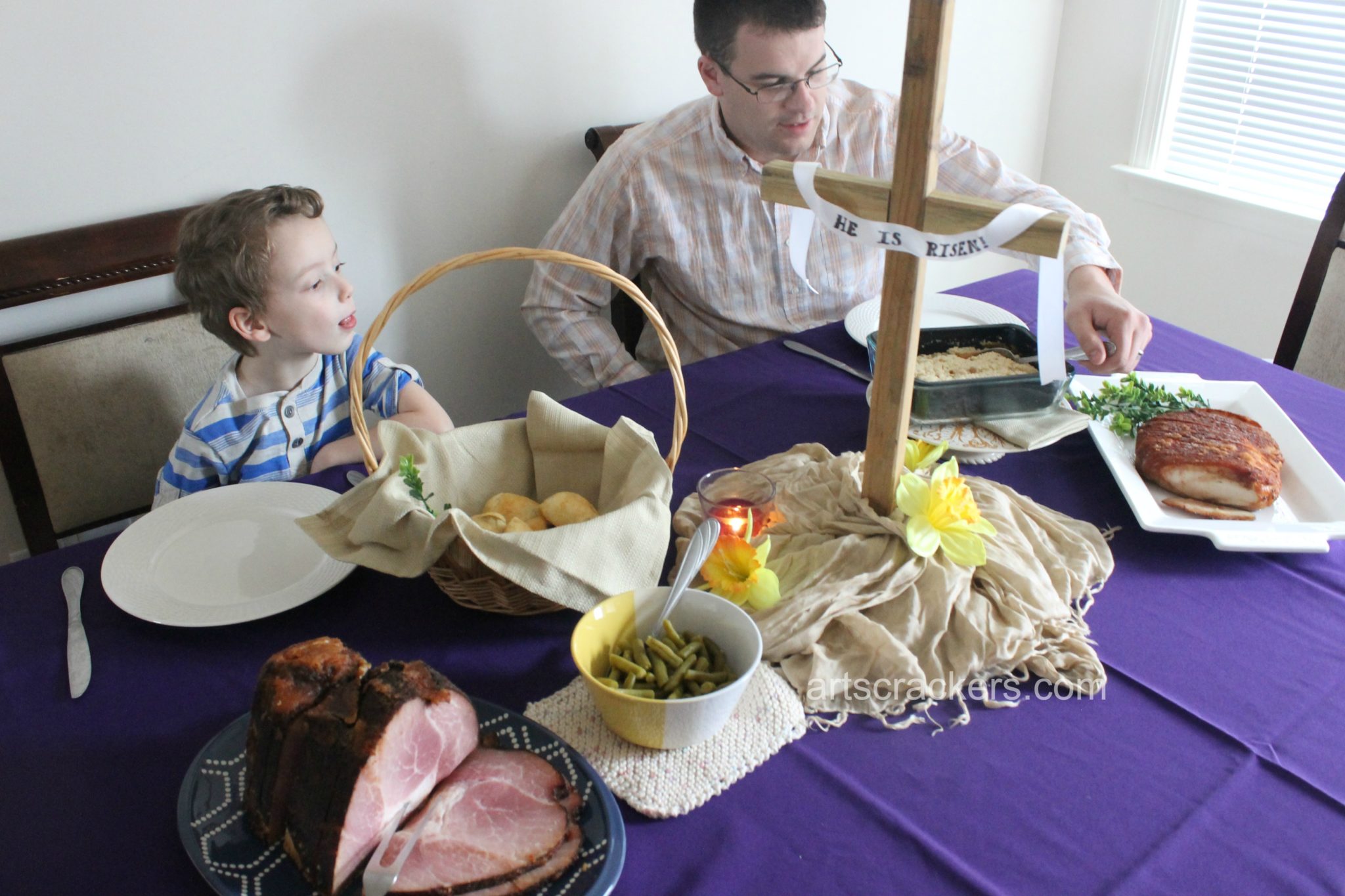 Easter Celebrations with HoneyBaked Ham and Resurrection Rolls. Click to view my top 5 planning tips.