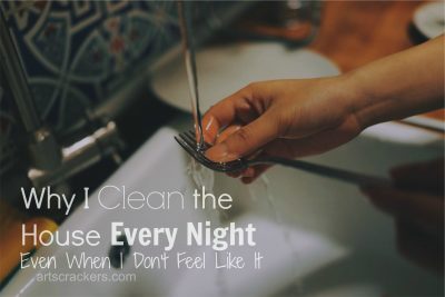 Why I Clean the House Every Night. Click the picture to read more.