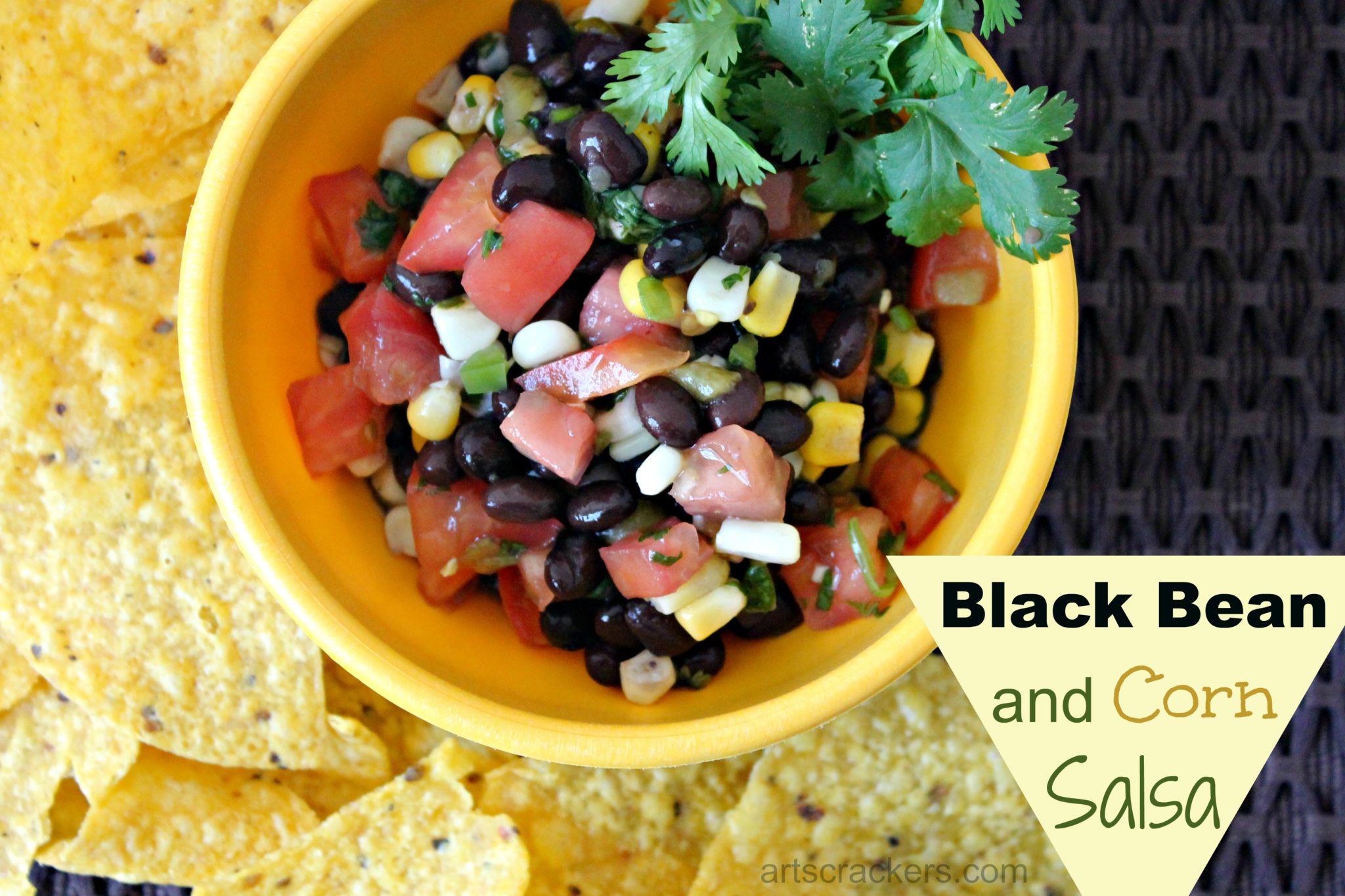 Black Bean and Corn Salsa. Click the picture for the recipe.