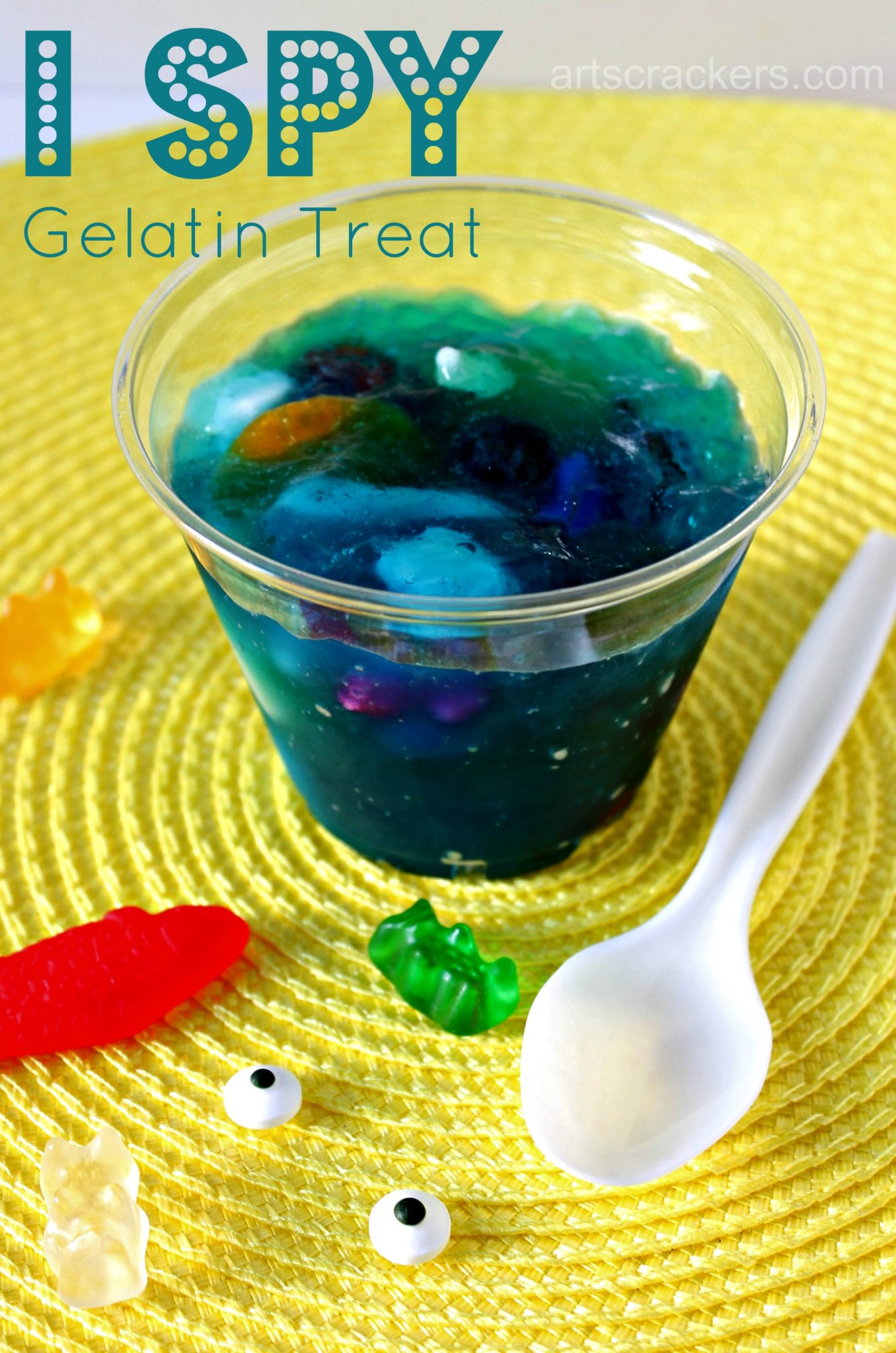 I Spy Gelatin Treat for Kids. Click the picture for the instructions.