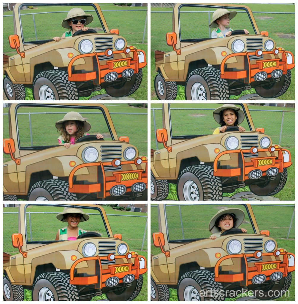 Safari Party Playdate Photo with Jeep