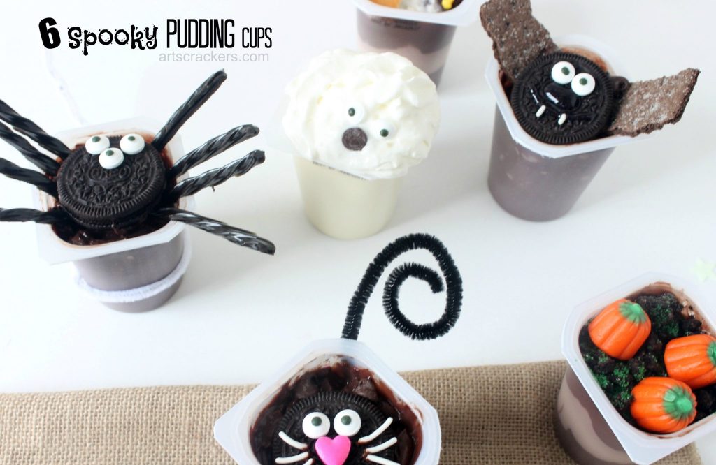 Spooky Pudding Cups Tutorial