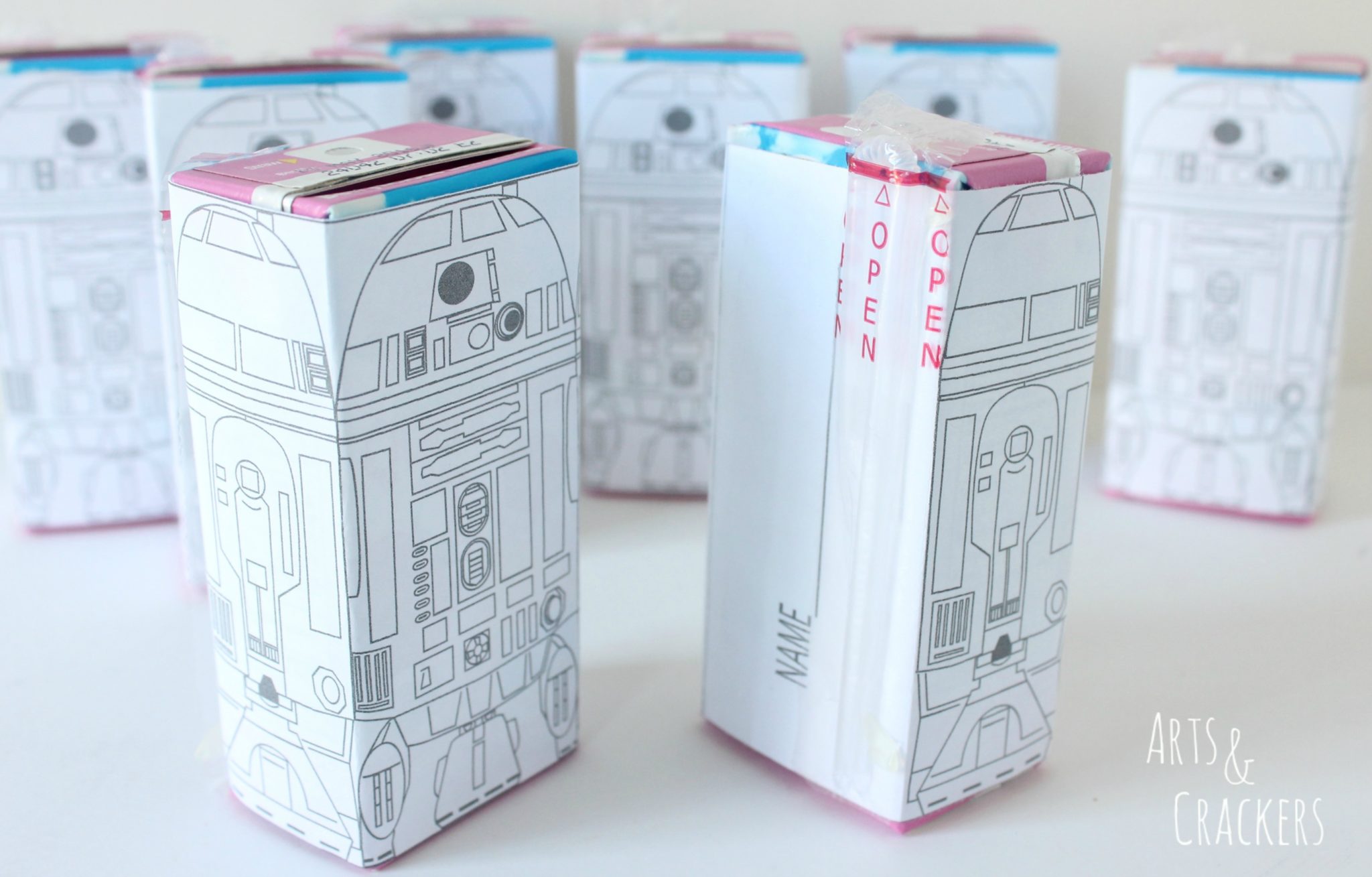 R2D2 Printable Juice Box Covers