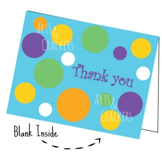 Thank You Cards Dots Tile Pic