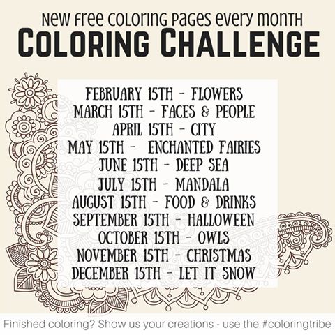 Coloring Tribe Challenge Blog Hop