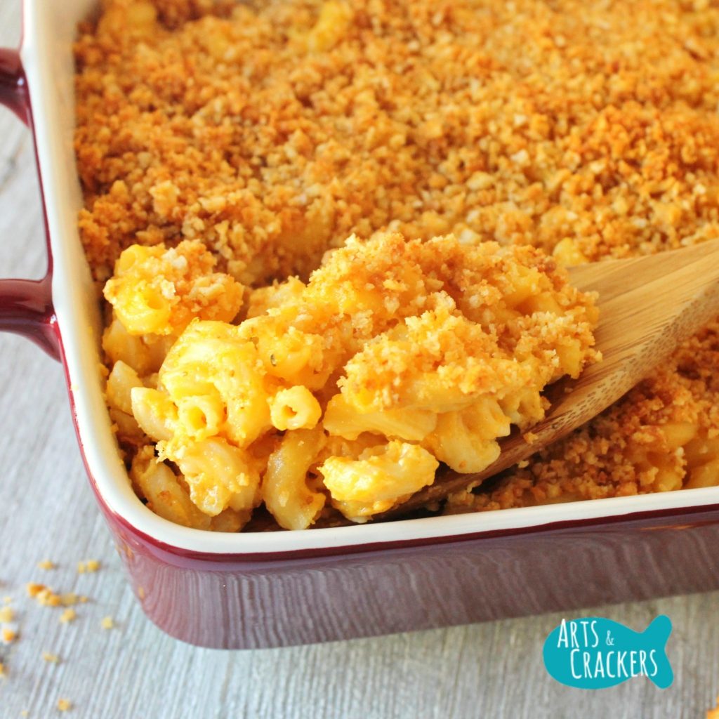 Baked Macaroni and Cheese Crumb Topping Square