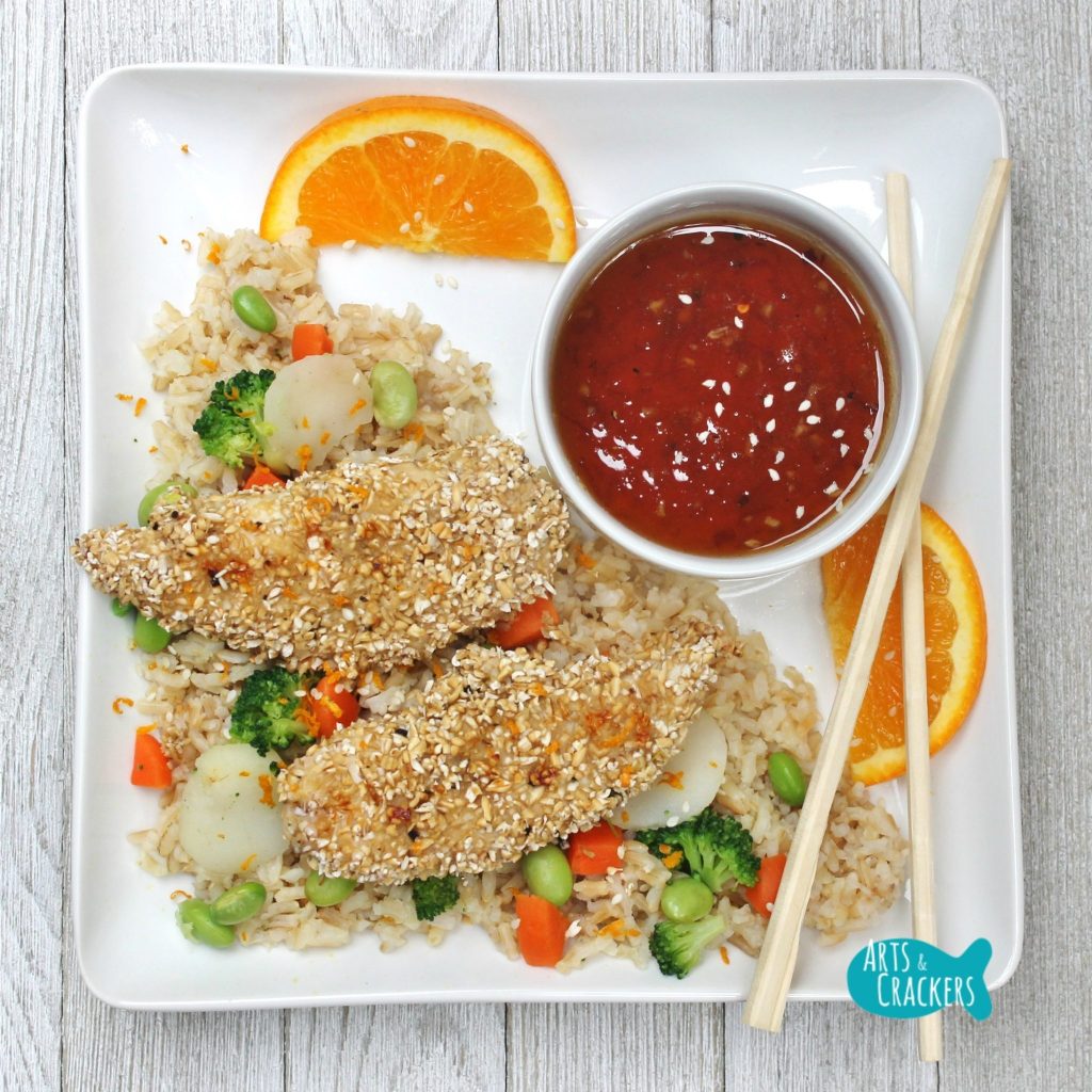 Oat Crusted Chicken Square