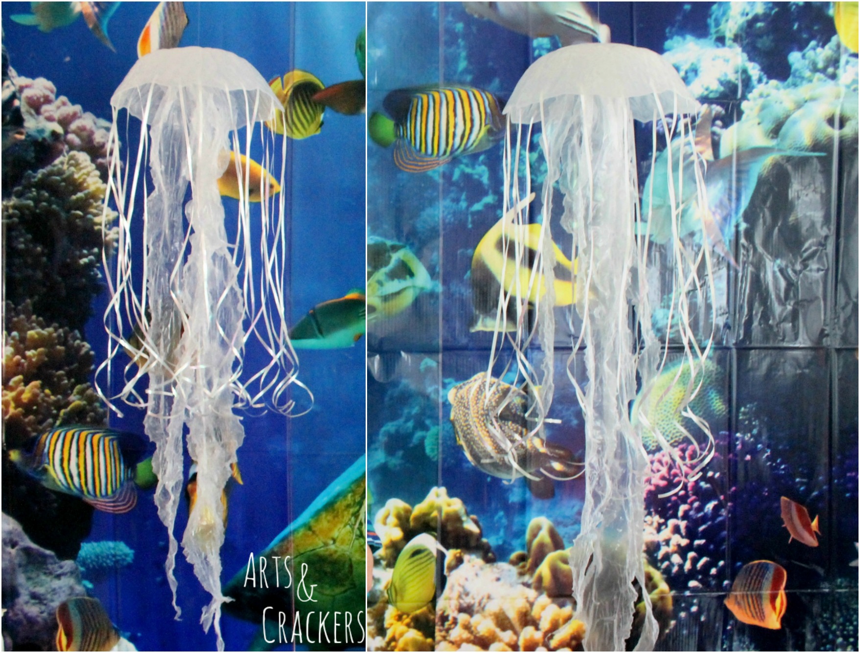 Dollar Store Jellyfish Decor! #dollartreediy #diyjellyfish