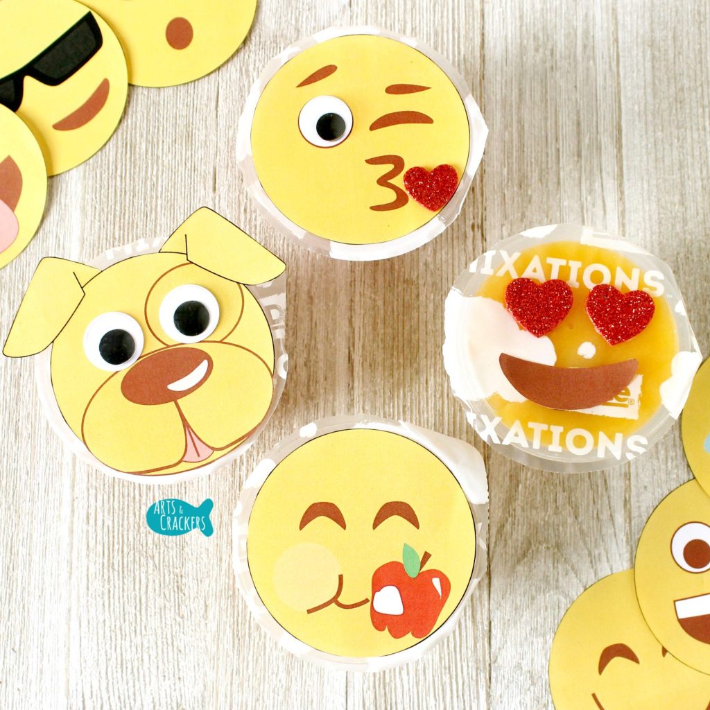 Emoji Fruit Cups Square