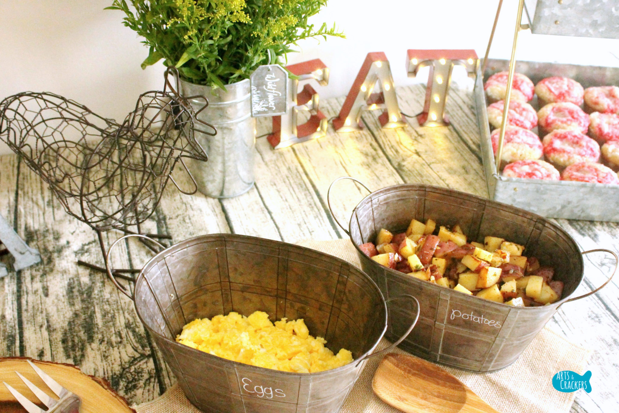 Farmhouse Breakfast Party Theme and Menu Ideas