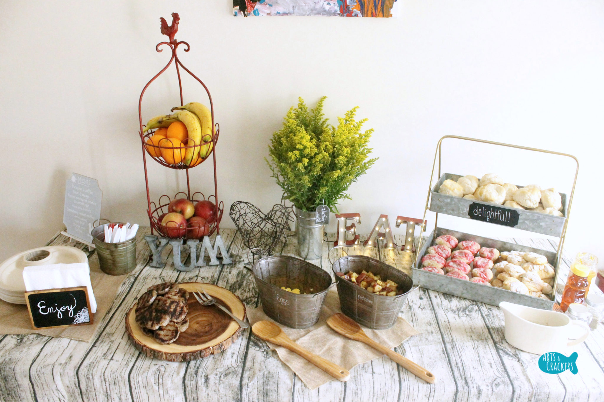 Farmhouse Breakfast Party Theme and Menu Ideas