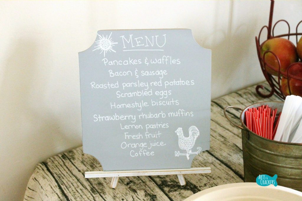 Farmhouse Breakfast Party Menu