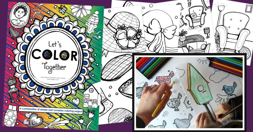 Let's Color Together Coloring Book