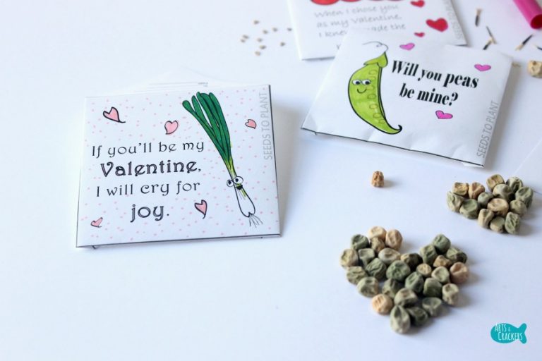 Printable Seed Packet Valentines | Non-Candy Valentines
