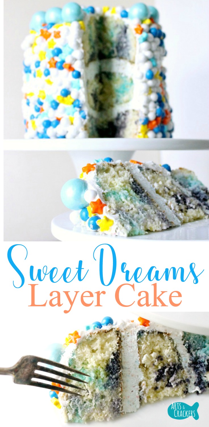 Indulge your sweet tooth with this dreamy Sweet Dreams Layer Poke Cake recipe, perfect for baby showers and other small parties or gatherings.