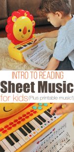 Intro to Reading Sheet Music for Kids (Plus Printables)