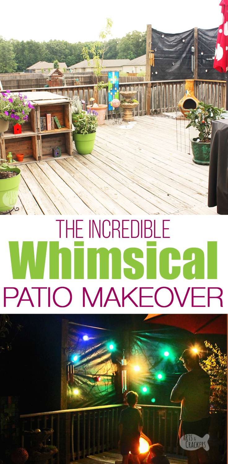 Create your own incredible whimsical patio makeover with these outdoor patio decorating tips | whimsical garden | outdoor living | home and garden #homedecorating #whimsical #outdoorliving #patio