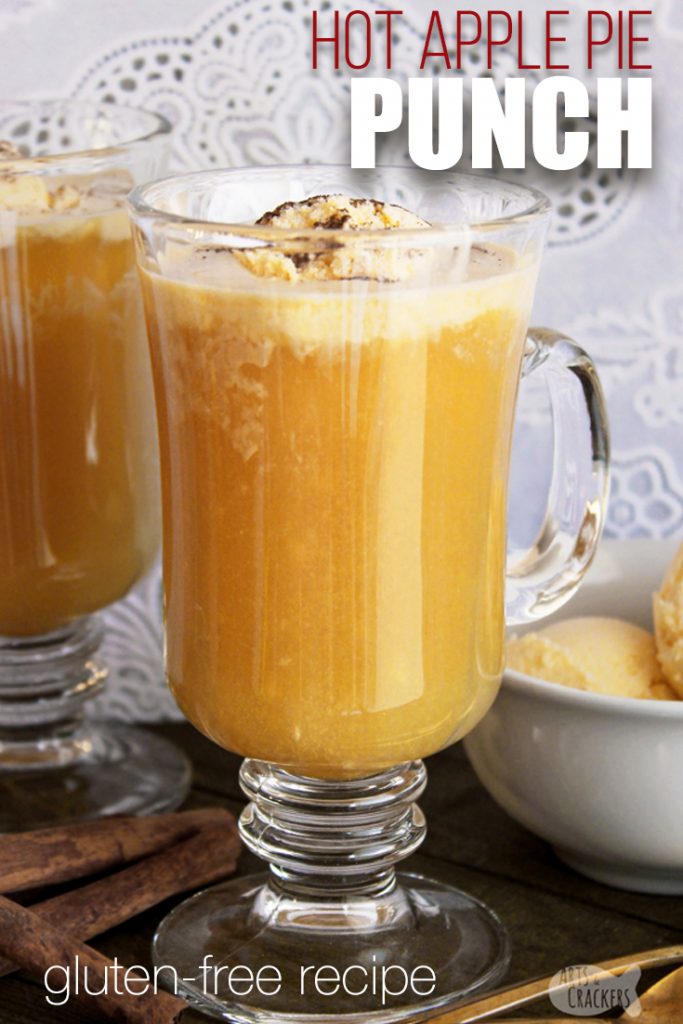 Warm Caramel Apple Pie Ice Cream Thanksgiving Punch Recipe