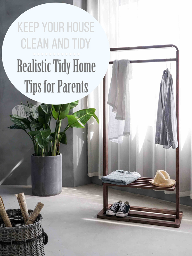 Parenting is hard. Keeping a tidy home as a parent...near impossible, but here are some realist ways to keep a tidy home as a parent | organization | tidy house | konmari | organization tips | humor | parent humor | sarcasm | satire | organized home | comedy for parents | homemaking tips