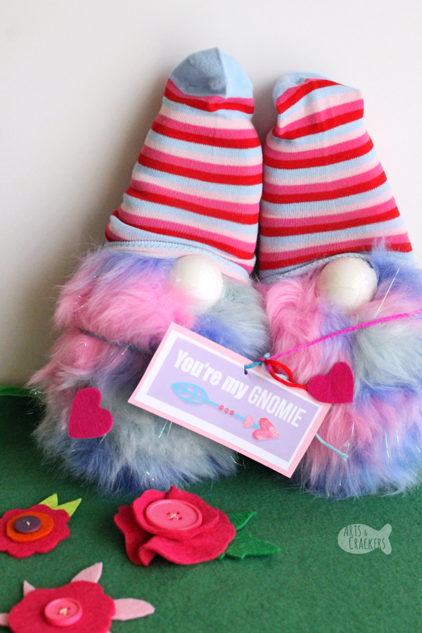 Show someone you care this Valentine's Day with this Cute Gnome Valentines Gift | fuzzy slippers | garden gnome | gift ideas for her | Valentine's Day gift | best friend gift | gnome Valentines | Valentines gift for her | sock gnomes #valentinesdaygift #giftsforher #gnome