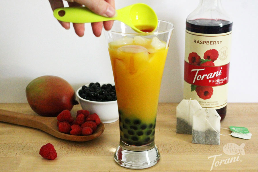Mix two favorite drink with this Kombucha Bubble Tea recipe | boba tea | boba tea recipe | kombucha | flavored kombucha | kombucha tea recipe | komboba tea | raspberry simple syrup | fermented tea | tea with tapioca pearls | healthy drinks | beverage recipe | #bubbletea #drinkrecipe #kombucha #boba