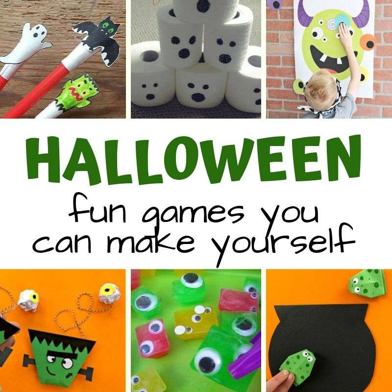 Have fun at home or in the classroom with these easy, non-spooky Halloween games and paper crafts | #halloween #kidsactivities Halloween | games for kids | paper crafts | halloween crafts | classroom activities | fun for kids | boredom busters | motor skills | OT | PT