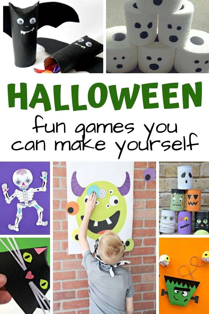Have fun at home or in the classroom with these easy, non-spooky Halloween games and paper crafts | #halloween #kidsactivities Halloween | games for kids | paper crafts | halloween crafts | classroom activities | fun for kids | boredom busters | motor skills | OT | PT