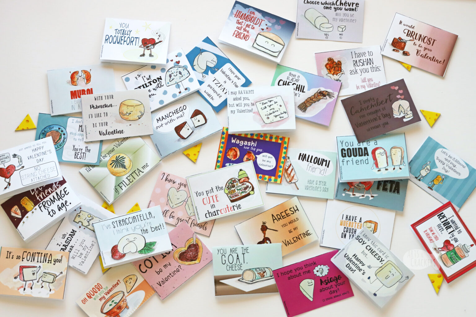Literally Cheesy Valentines Cards for Cheese Lovers