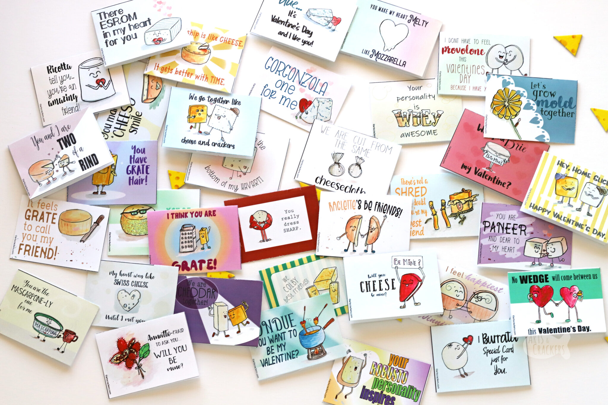 Literally Cheesy Valentines Cards for Cheese Lovers