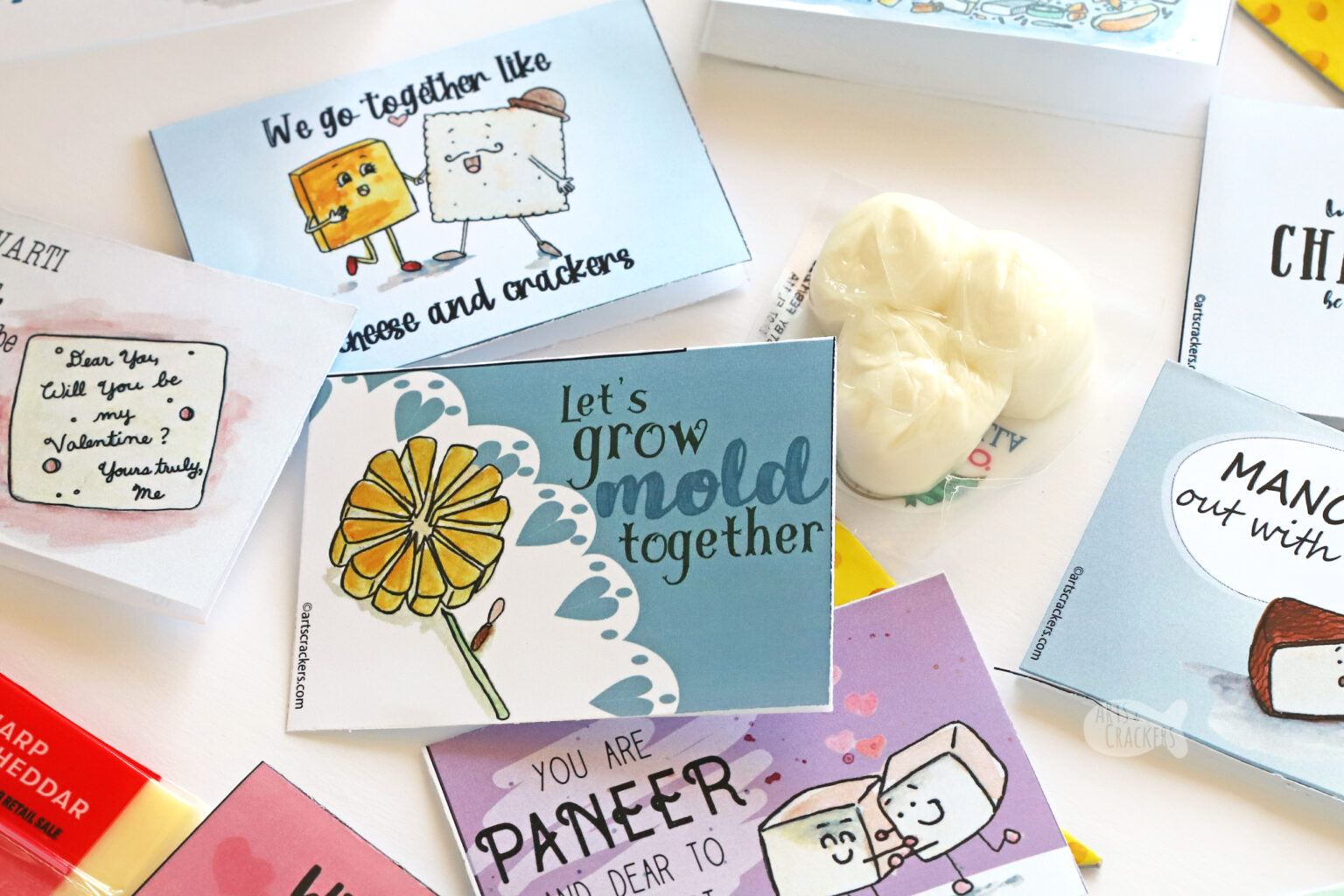 Literally Cheesy Valentines Cards for Cheese Lovers