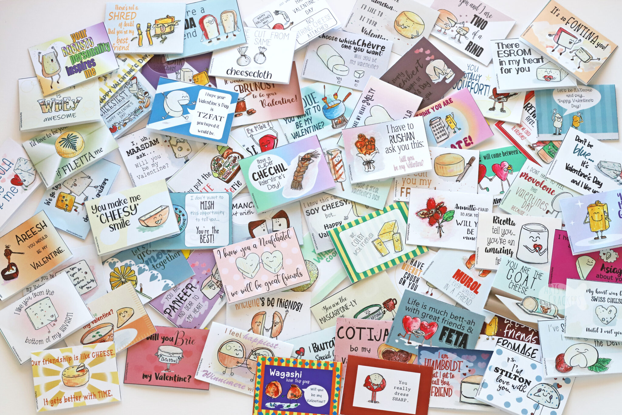 Literally Cheesy Valentines Cards for Cheese Lovers